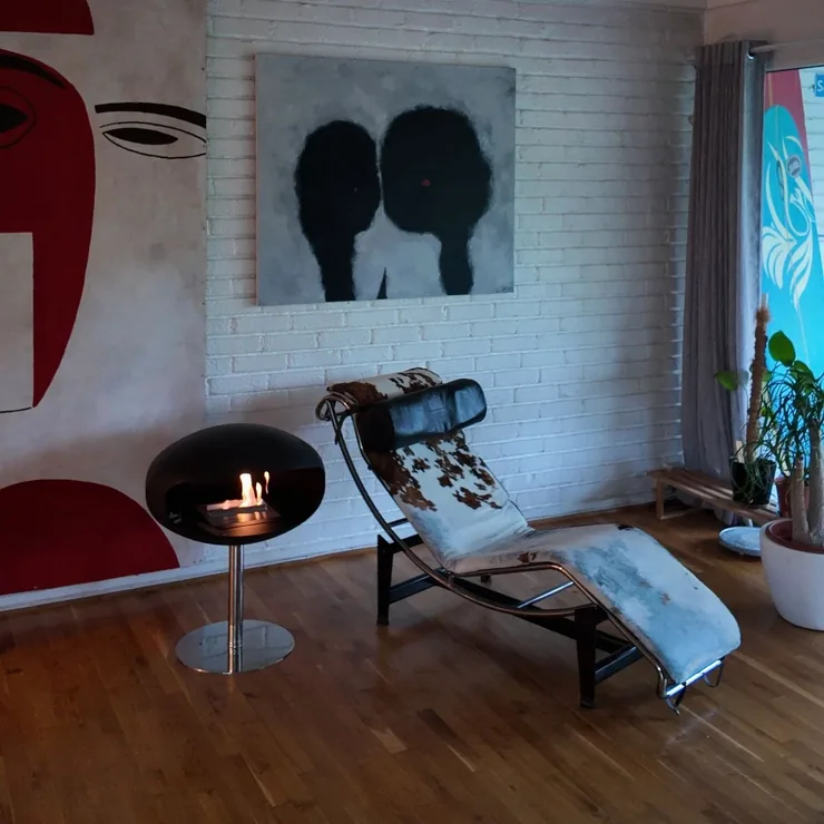 Cocoon Fires Cocoon Pedestal med stålfod, billede 3
