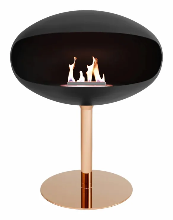 Cocoon Fires Pedestal hvid + stål fod, billede 2