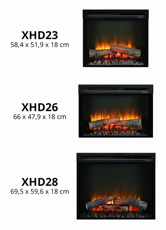 Dimplex XHDFirebox elektrisk pejseindsats, billede 2