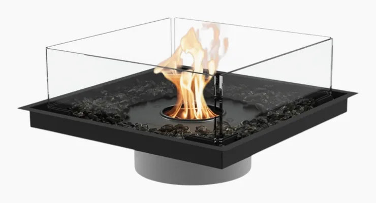EcoSmart Square 22 biopejs indbygningskit, billede 2