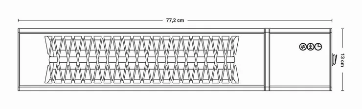Redfire 2500W Smart Heater Triangle, billede 3