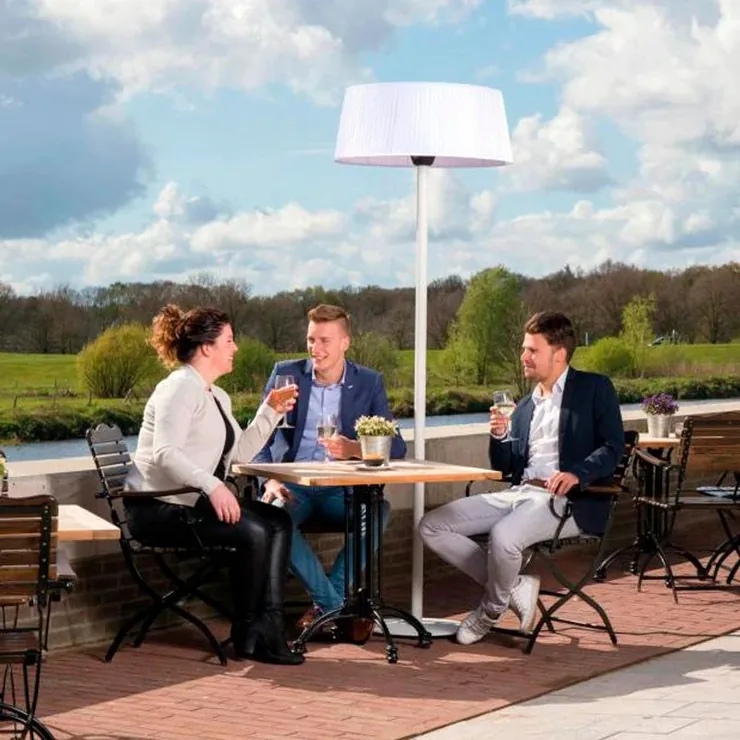 Redfire Artix stående hvid 2100 watt terrassevarmer, billede 2