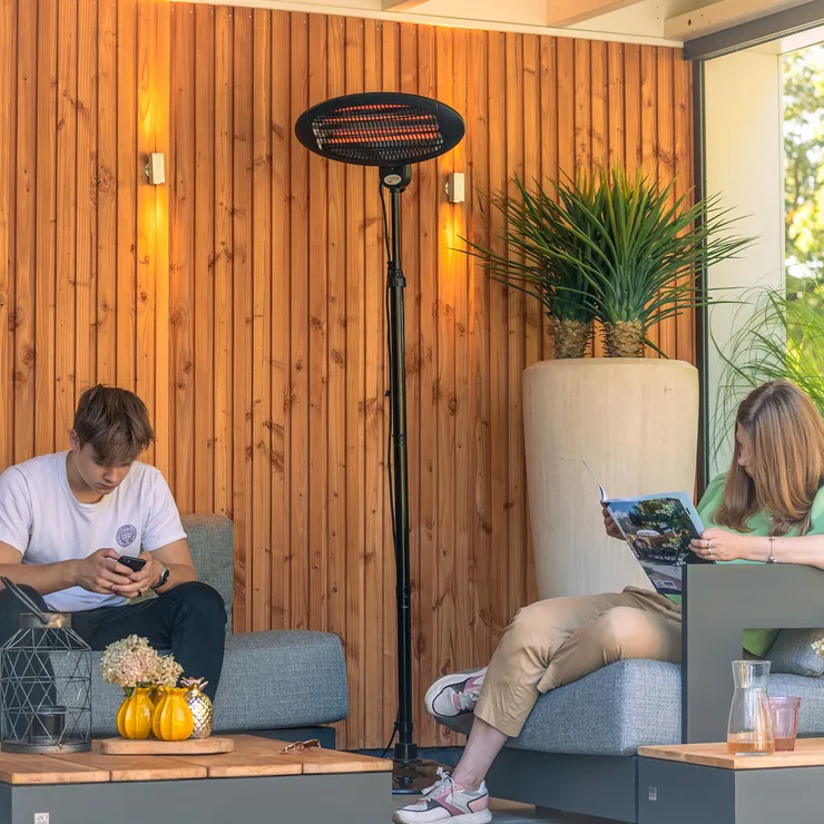 Redfire Elektra fritstående terrassevarmer 2000 watt, billede 2